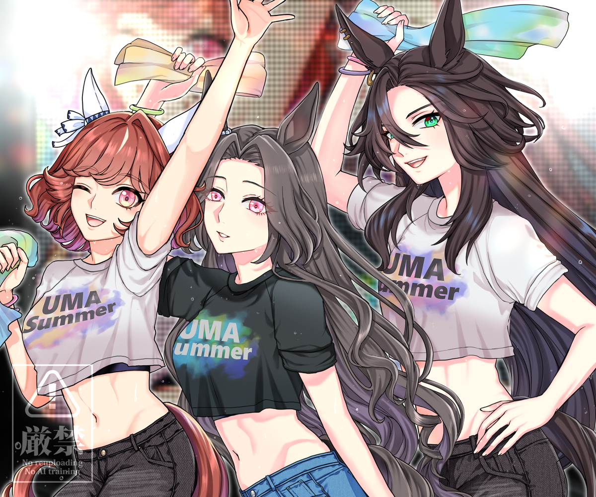 This is a pixiv picture whose title is 伝説の夏.