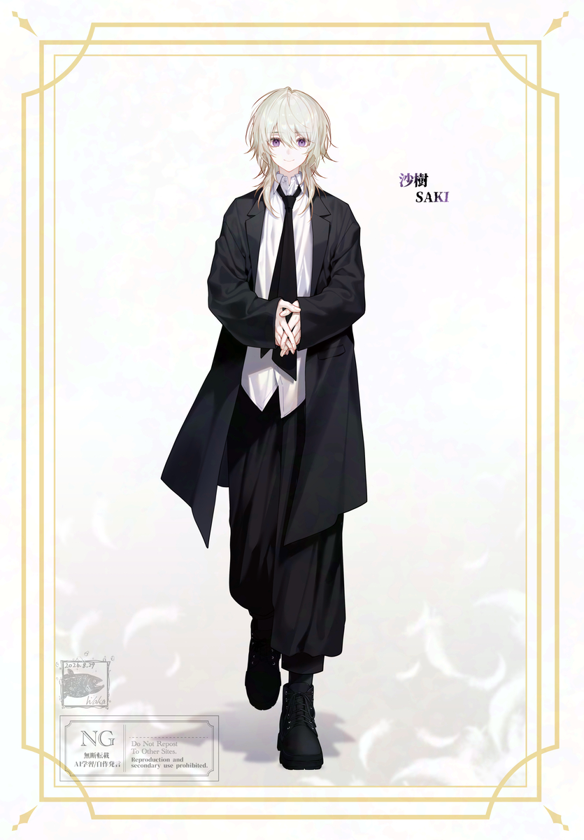 This is a pixiv picture whose title is 立ち絵.