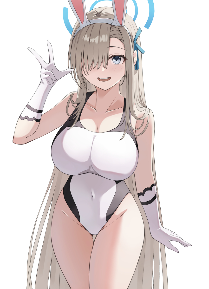 This is a pixiv picture whose title is アスナ　競泳水着.