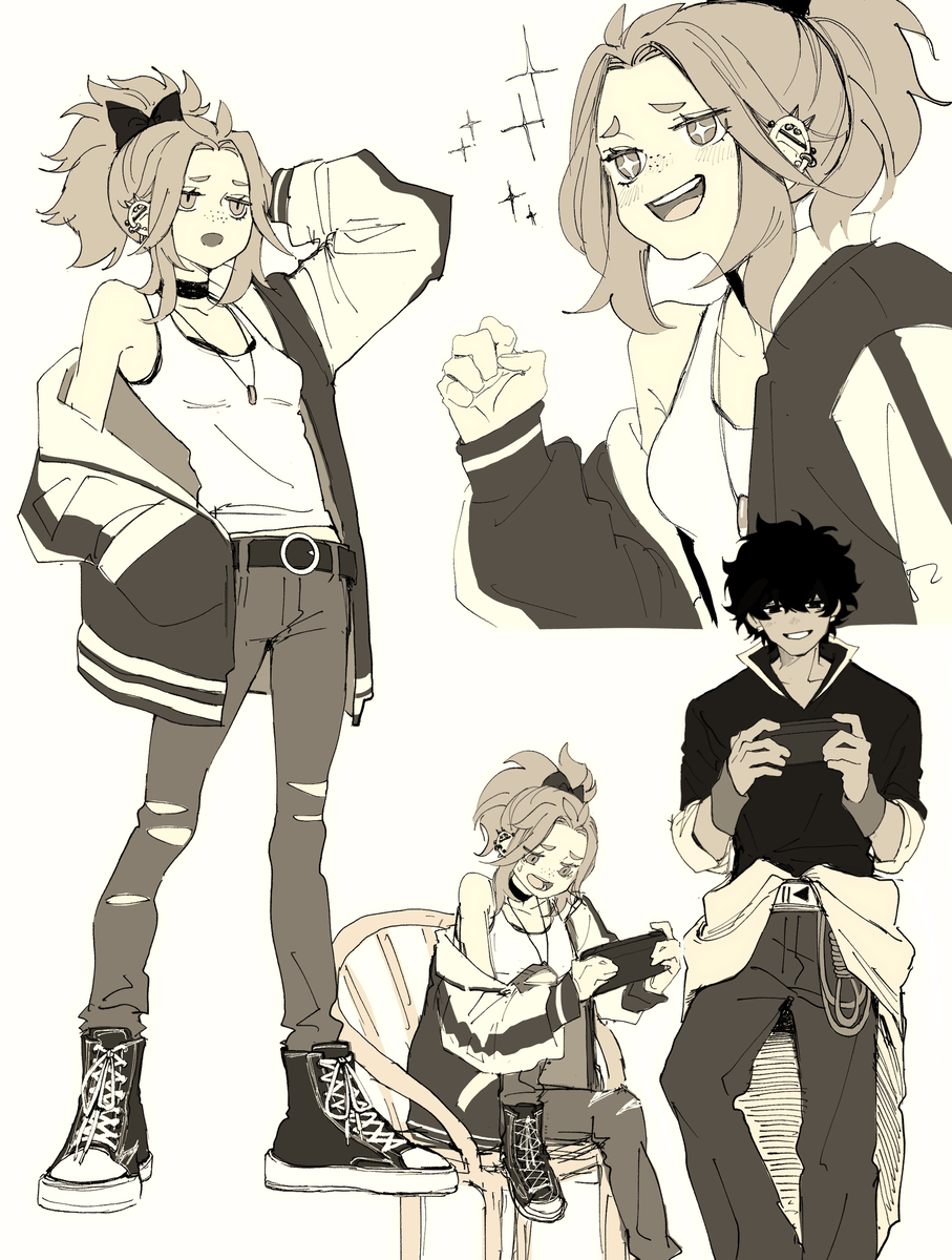 This is a pixiv picture whose title is ⚠︎ネタバレ&流血表現あります⚠︎.