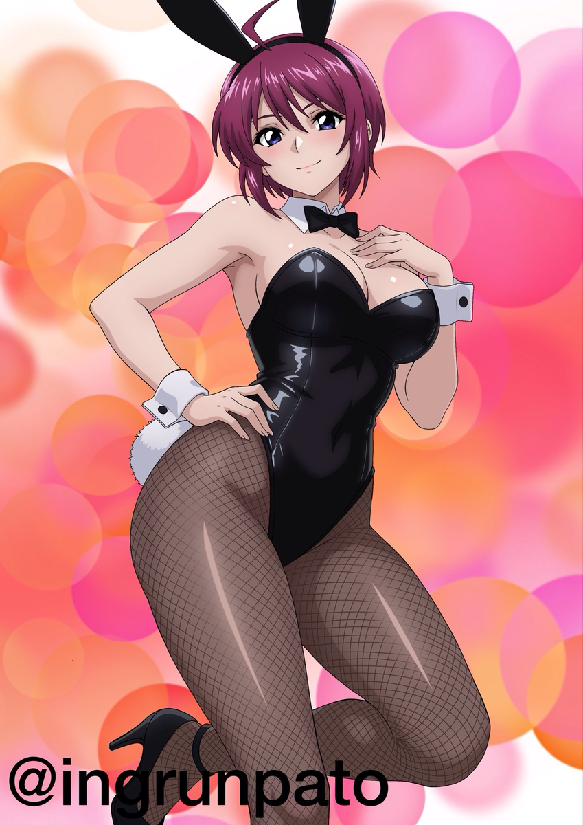 This is a pixiv picture whose title is 『バニーガールinルナマリア』.