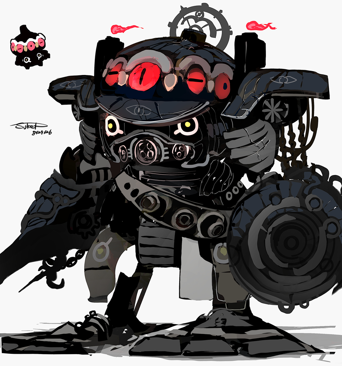 This is a pixiv picture whose title is ネンドールメカ.