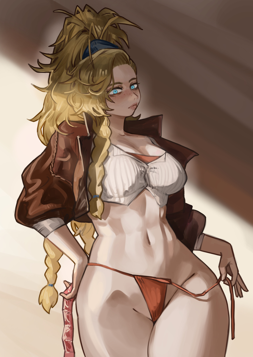 This is a pixiv picture whose title is 当你让老玛反复升级降级同一把武器后...老玛：你小子拿我开心是吧.