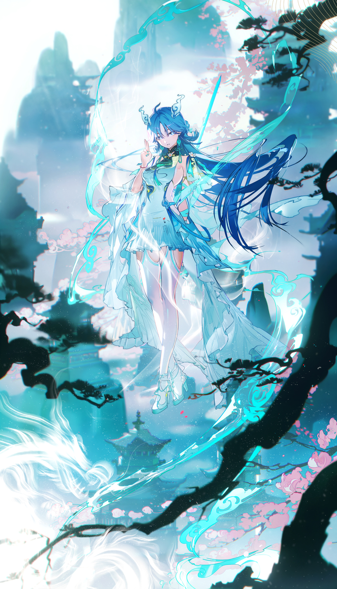 This is a pixiv picture whose title is 清宵 | Qingxiao.