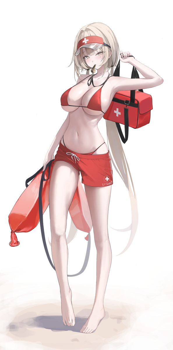 This is a pixiv picture whose title is Lifeguard  Yuzu.