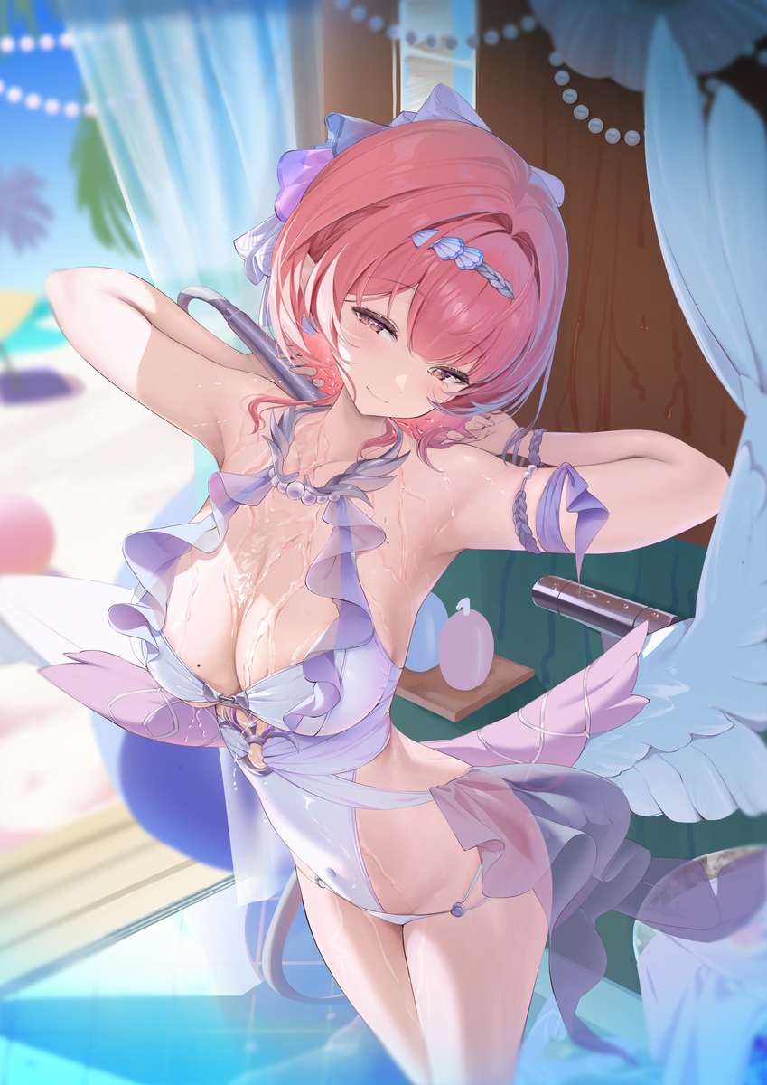 This is a pixiv picture whose title is 水着レミエール.