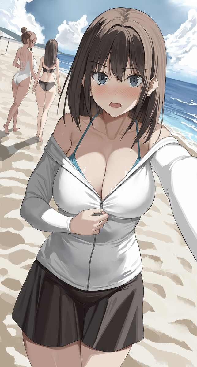This is a pixiv picture whose title is こっちを見なさい.
