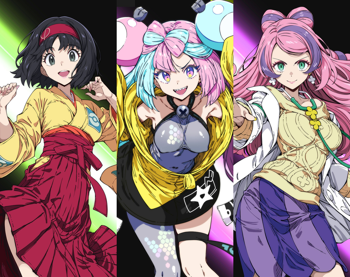 This is a pixiv picture whose title is ポケトレ８ 【バトルカットイン】.