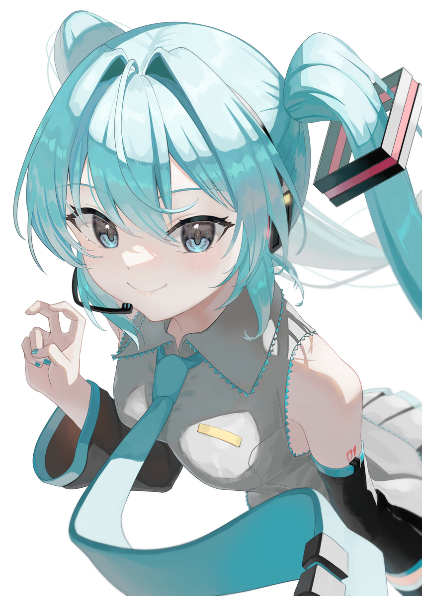 This is a pixiv picture whose title is 初音ミク.
