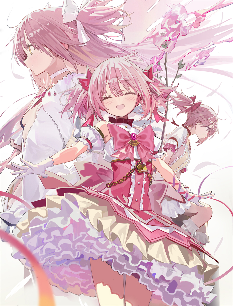 This is a pixiv picture whose title is 鹿目まどか.