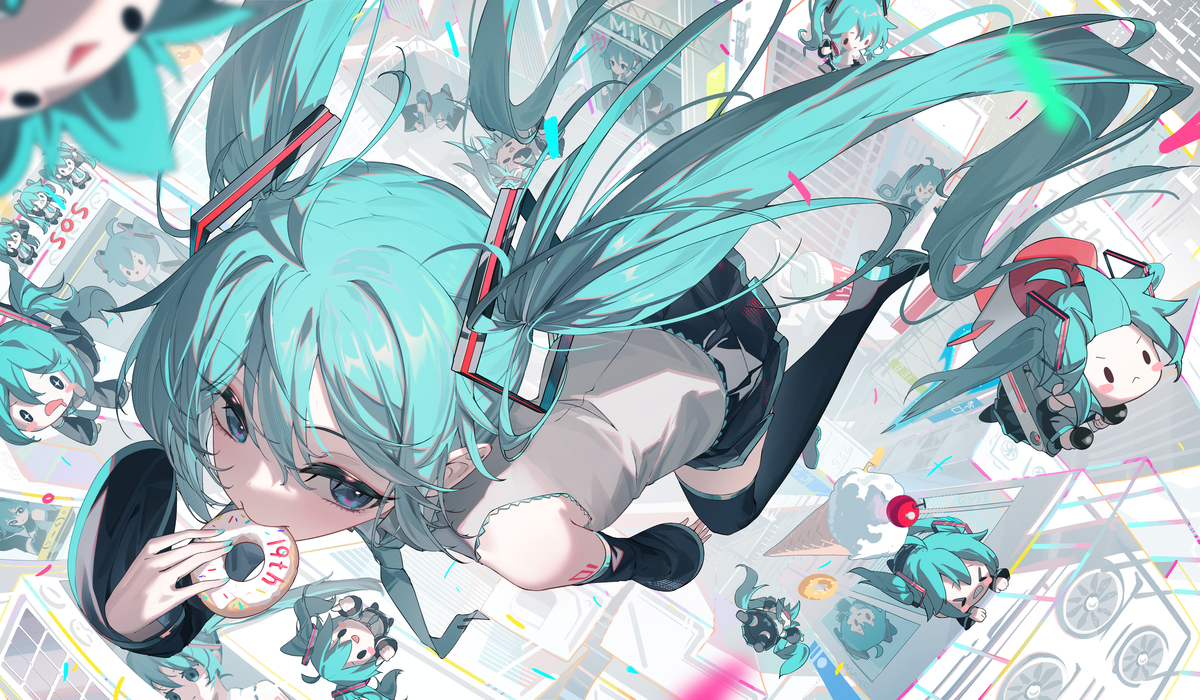 This is a pixiv picture whose title is miku 2026.