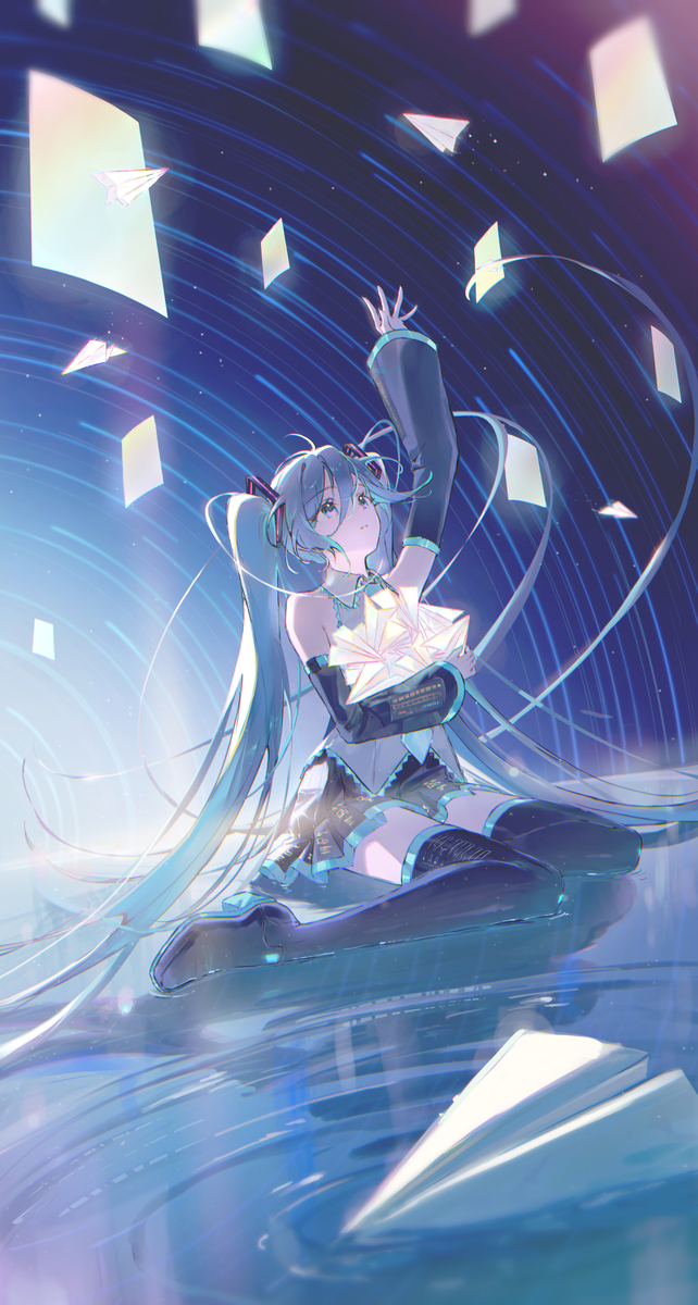 This is a pixiv picture whose title is Dear Miku.