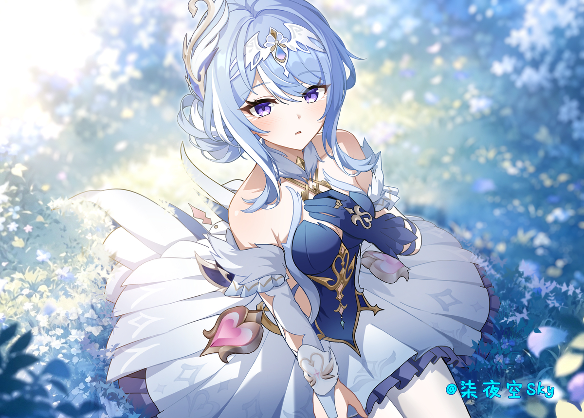 This is a pixiv picture whose title is 繁花天鹅序·奥黛塔.