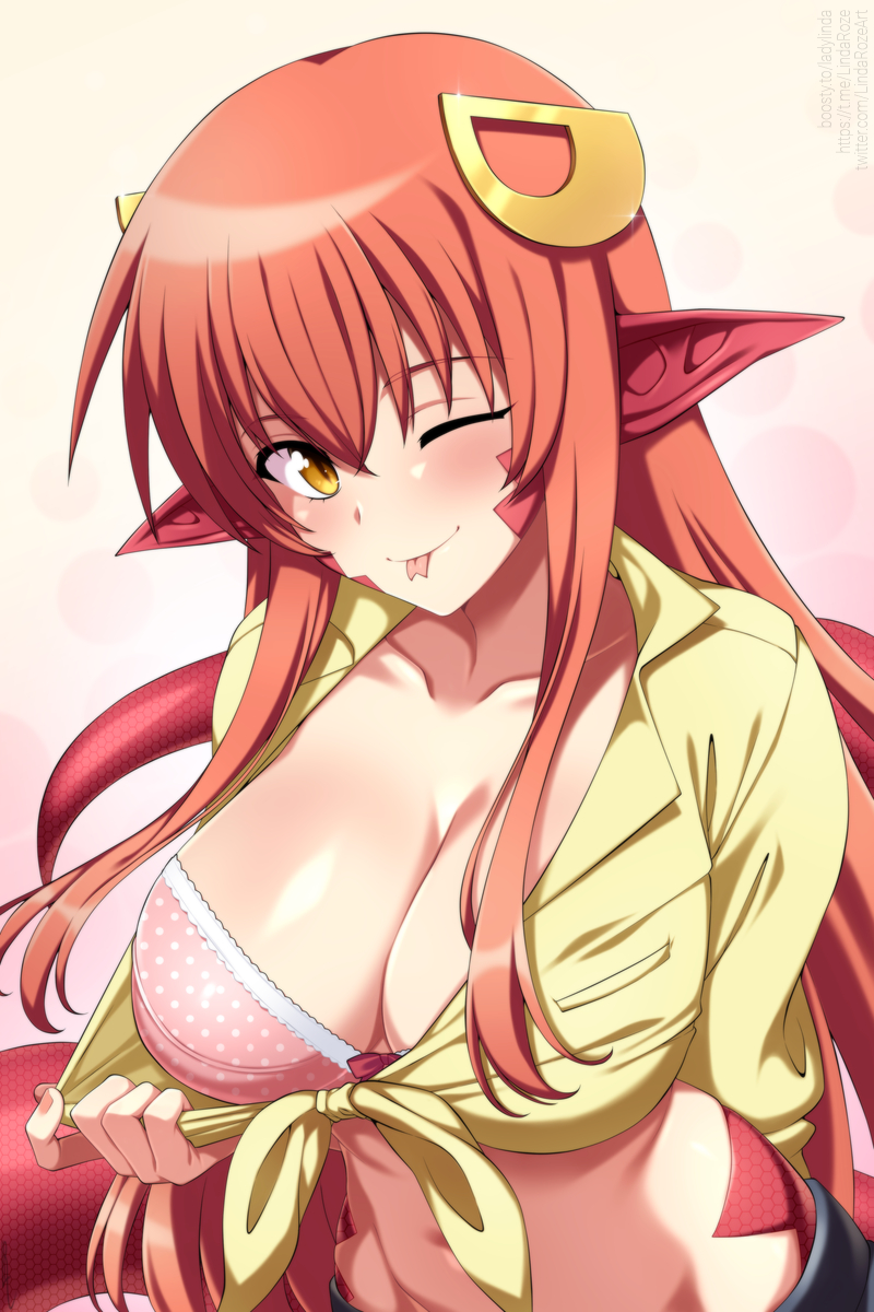 This is a pixiv picture whose title is Miia Teasing.