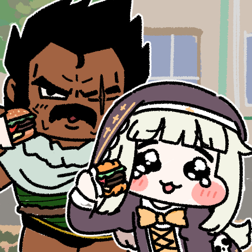 This is a pixiv picture whose title is ｱｰｳ!🍔.