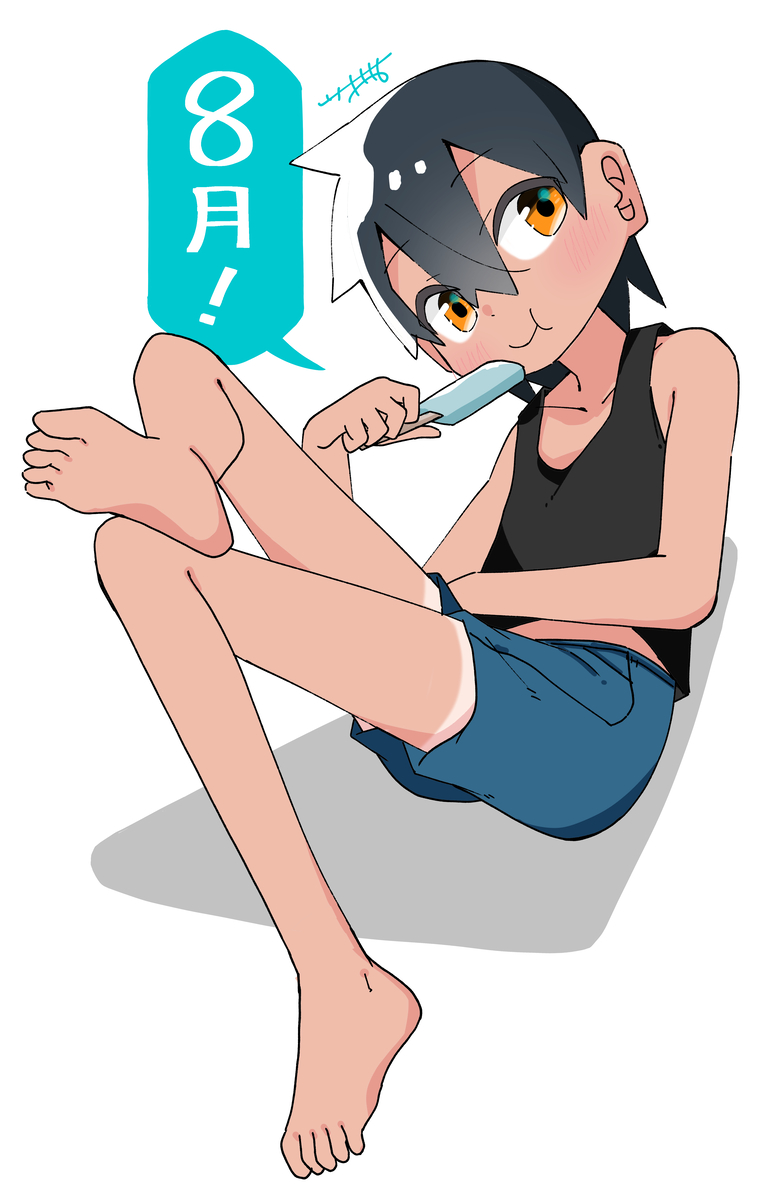 This is a pixiv picture whose title is 8月のらくがき.