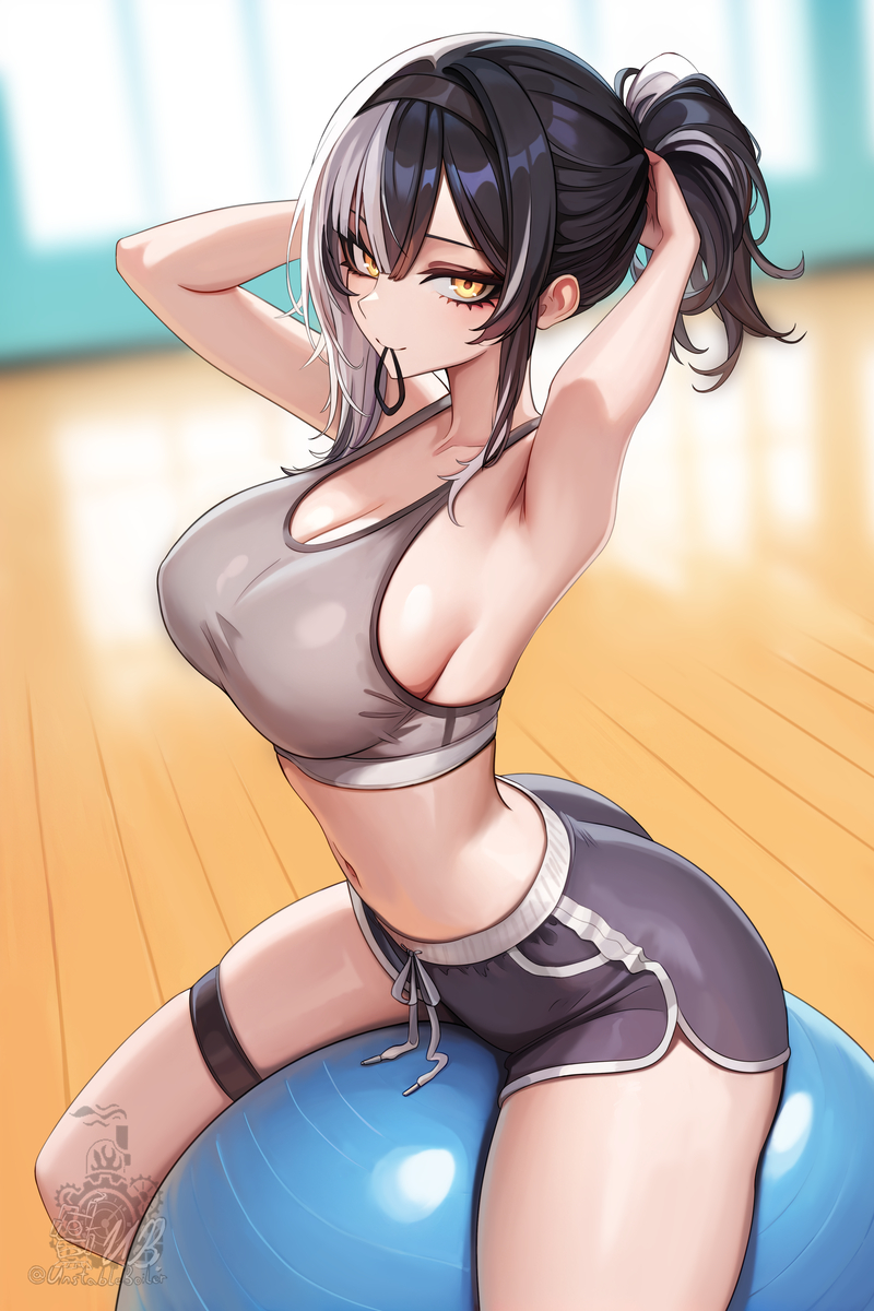 This is a pixiv picture whose title is Shiori gym attire.