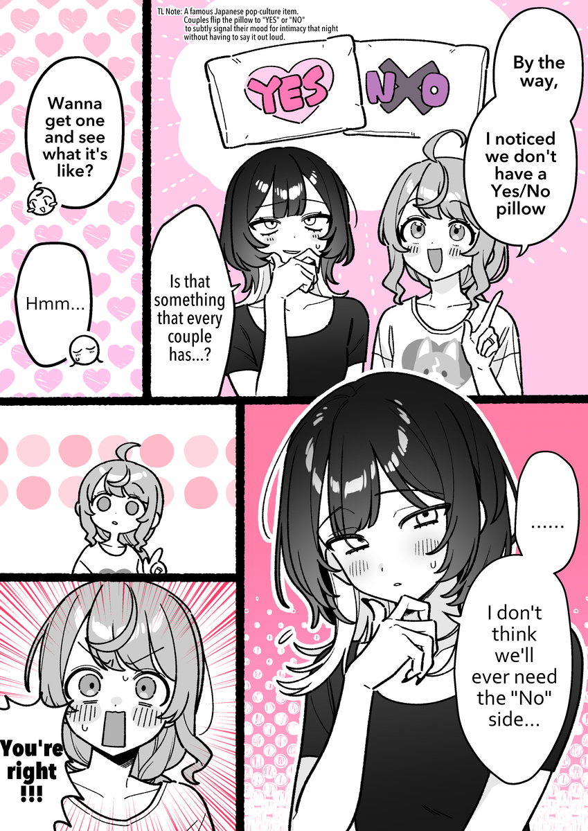 This is a pixiv picture whose title is 【EN】YES or NO？.