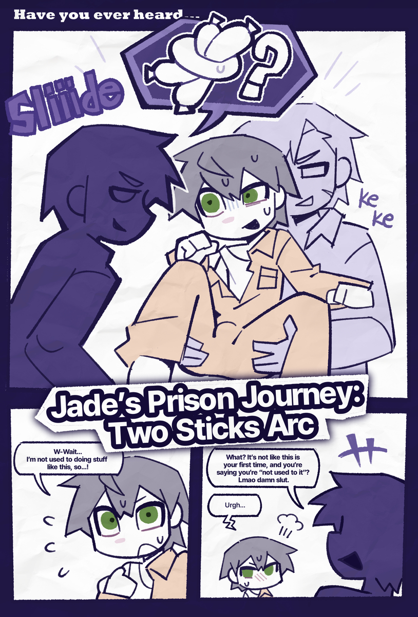 This is a pixiv picture whose title is JPJ: Two Stick Arc Illustration.