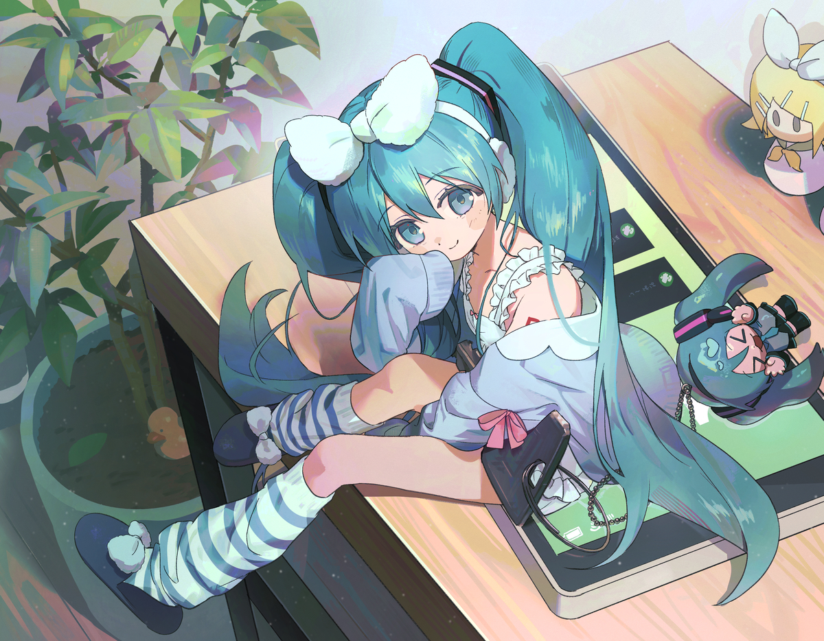 This is a pixiv picture whose title is お出かけですか？だめですよ～.