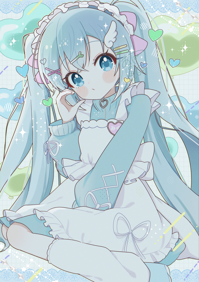 This is a pixiv picture whose title is 🩵.