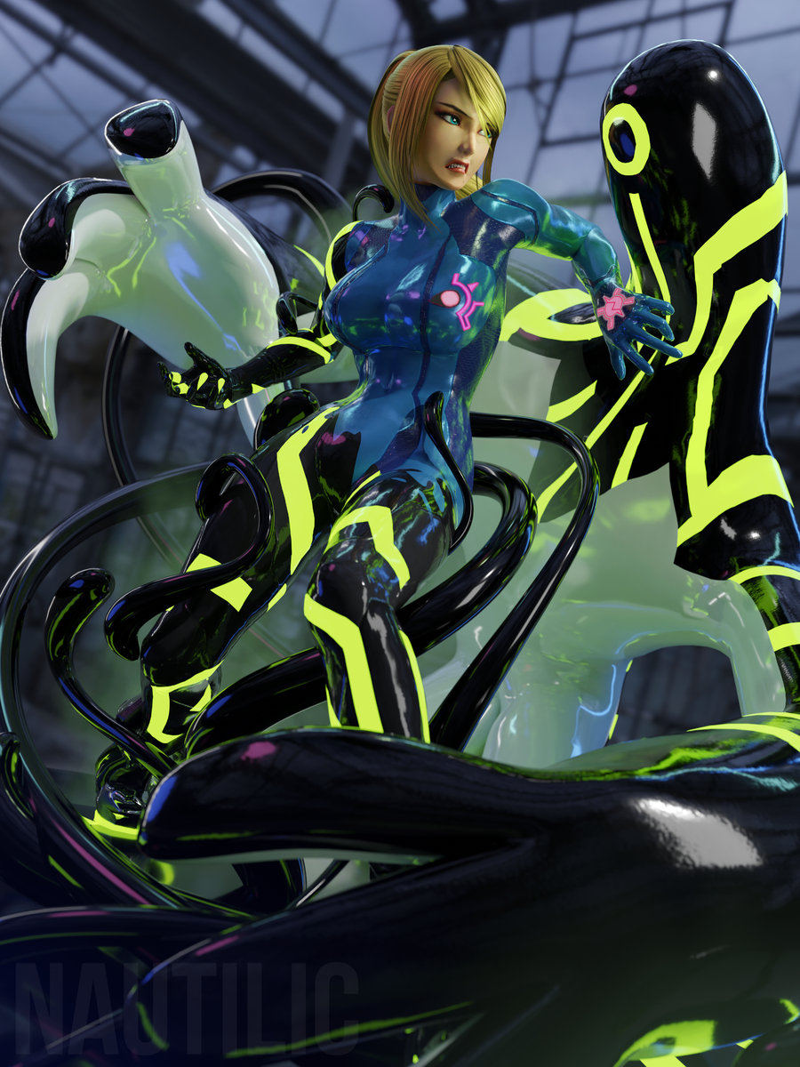 This is a pixiv picture whose title is Upgraded Samus.
