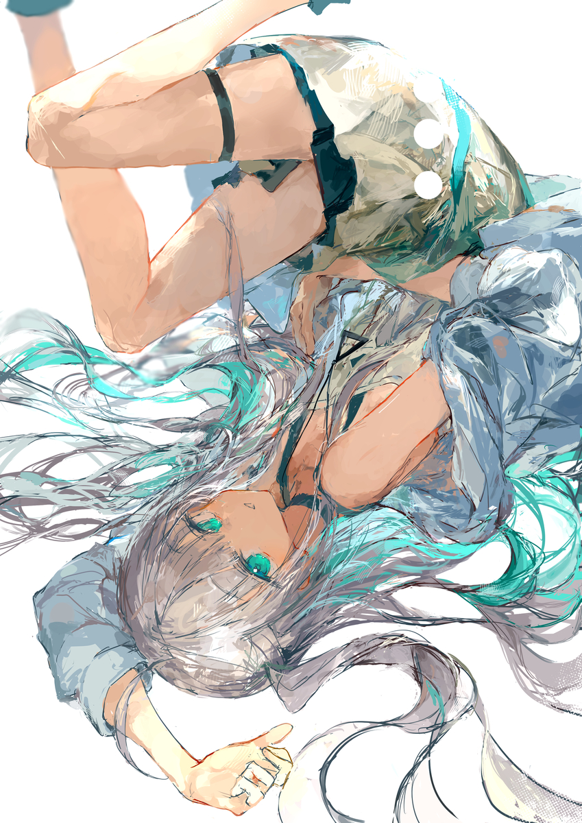 This is a pixiv picture whose title is 転.
