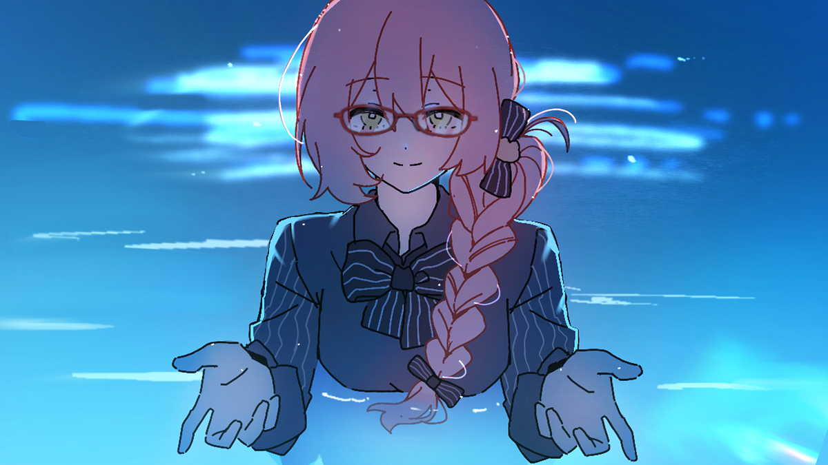 This is a pixiv picture whose title is I will teach you crayon....