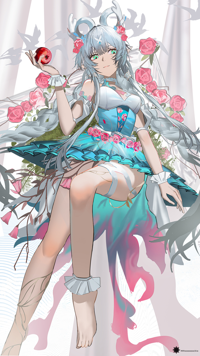 This is a pixiv picture whose title is 是洛天依噢.
