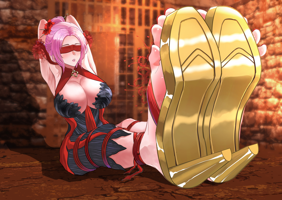 This is a pixiv picture whose title is 宁红夜大脚tk（共13p，无台词）售卖.
