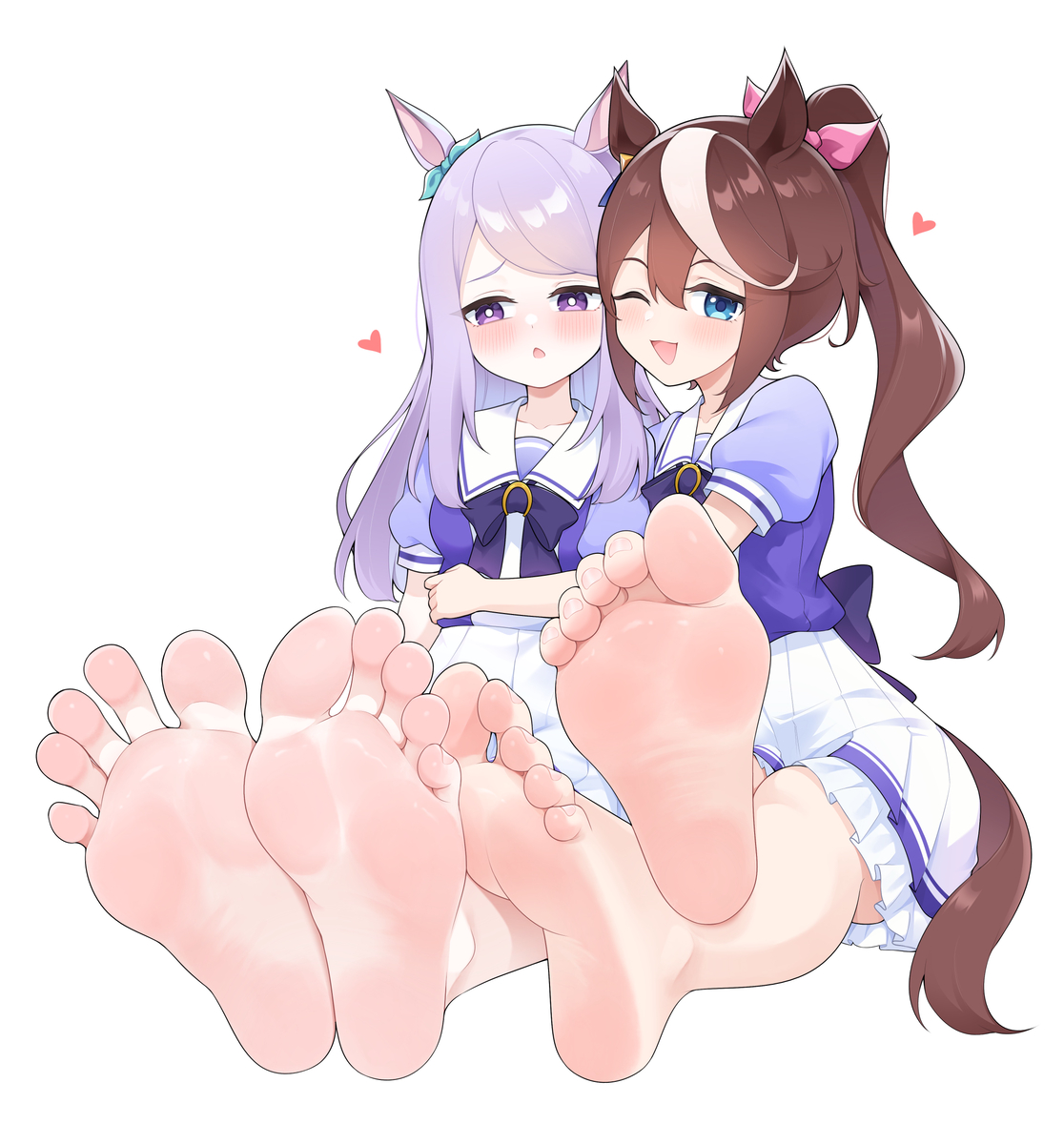 This is a pixiv picture whose title is 【委托】目白麦昆和东海帝王.