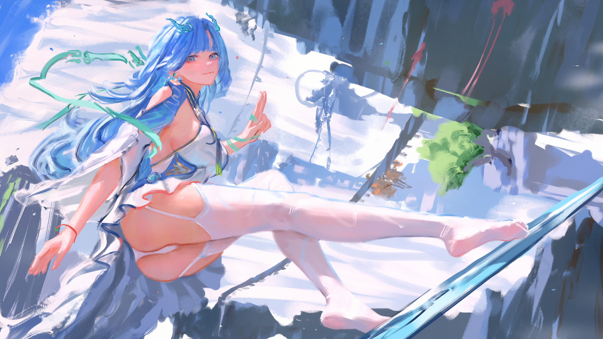 This is a pixiv picture whose title is ルシラー.