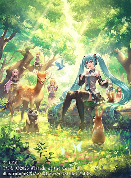 This is a pixiv picture whose title is 【マジック：ザ・ギャザリング】初音ミク.