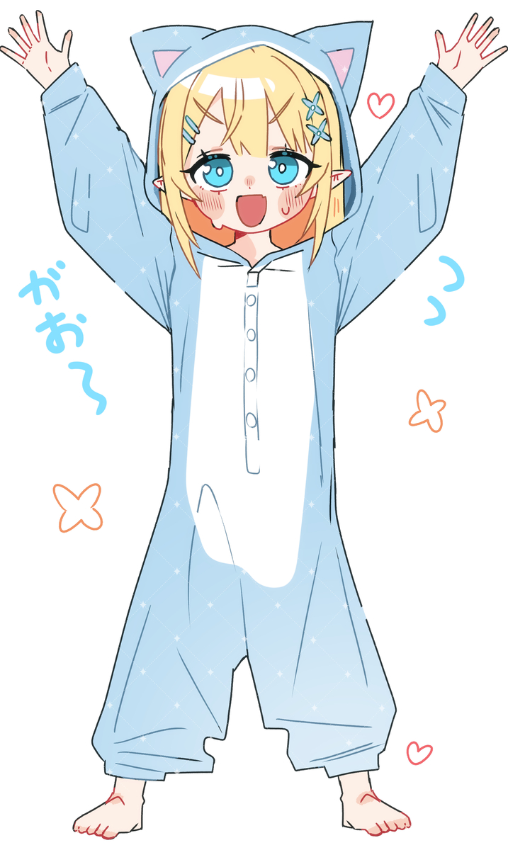 This is a pixiv picture whose title is がおお.
