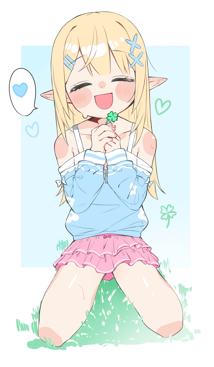 This is a pixiv picture whose title is 🍀.