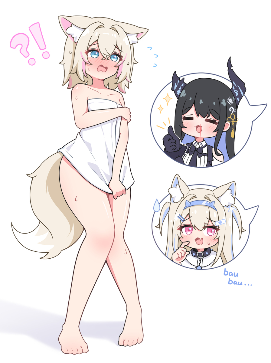 This is a pixiv picture whose title is shower incident.