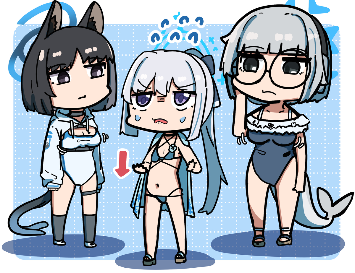 This is a pixiv picture whose title is ミヤコ・キキョウ・コトネ 南海の大決闘.