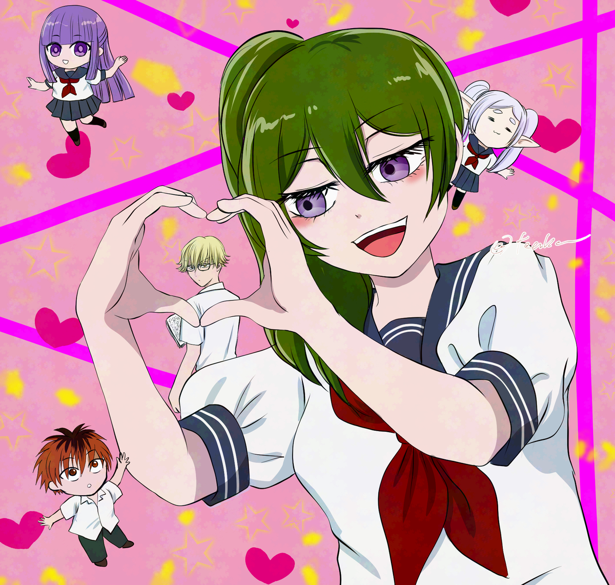 This is a pixiv picture whose title is 学パロランユベその他色々詰め合わせ.