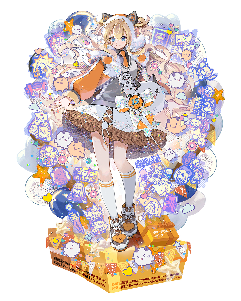 This is a pixiv picture whose title is SeeU15周年記念イラスト・設定画.