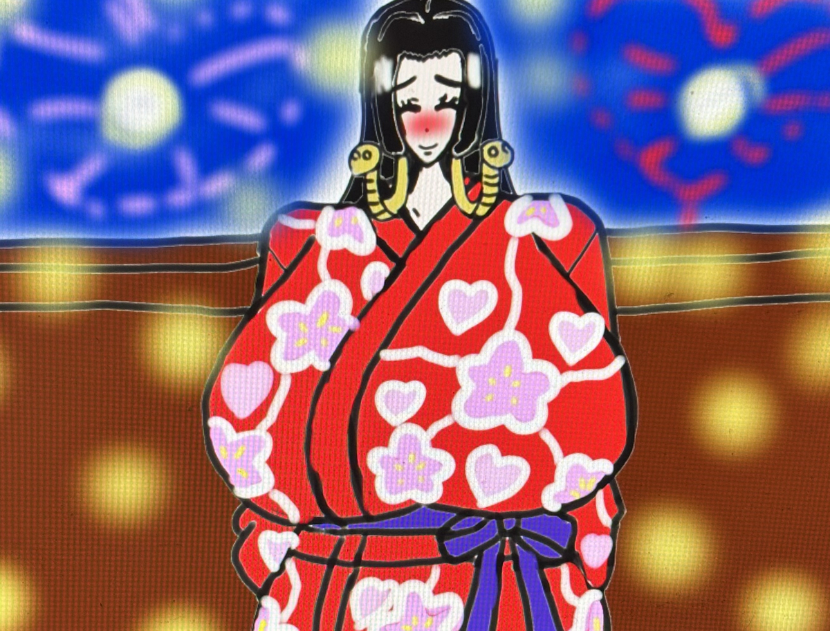 This is a pixiv picture whose title is ㊗️ボア・ハンコック❤️🎆❤️.