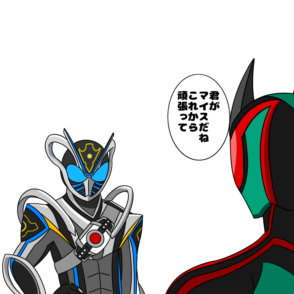 This is a pixiv picture whose title is 1年間よろしくマイス.
