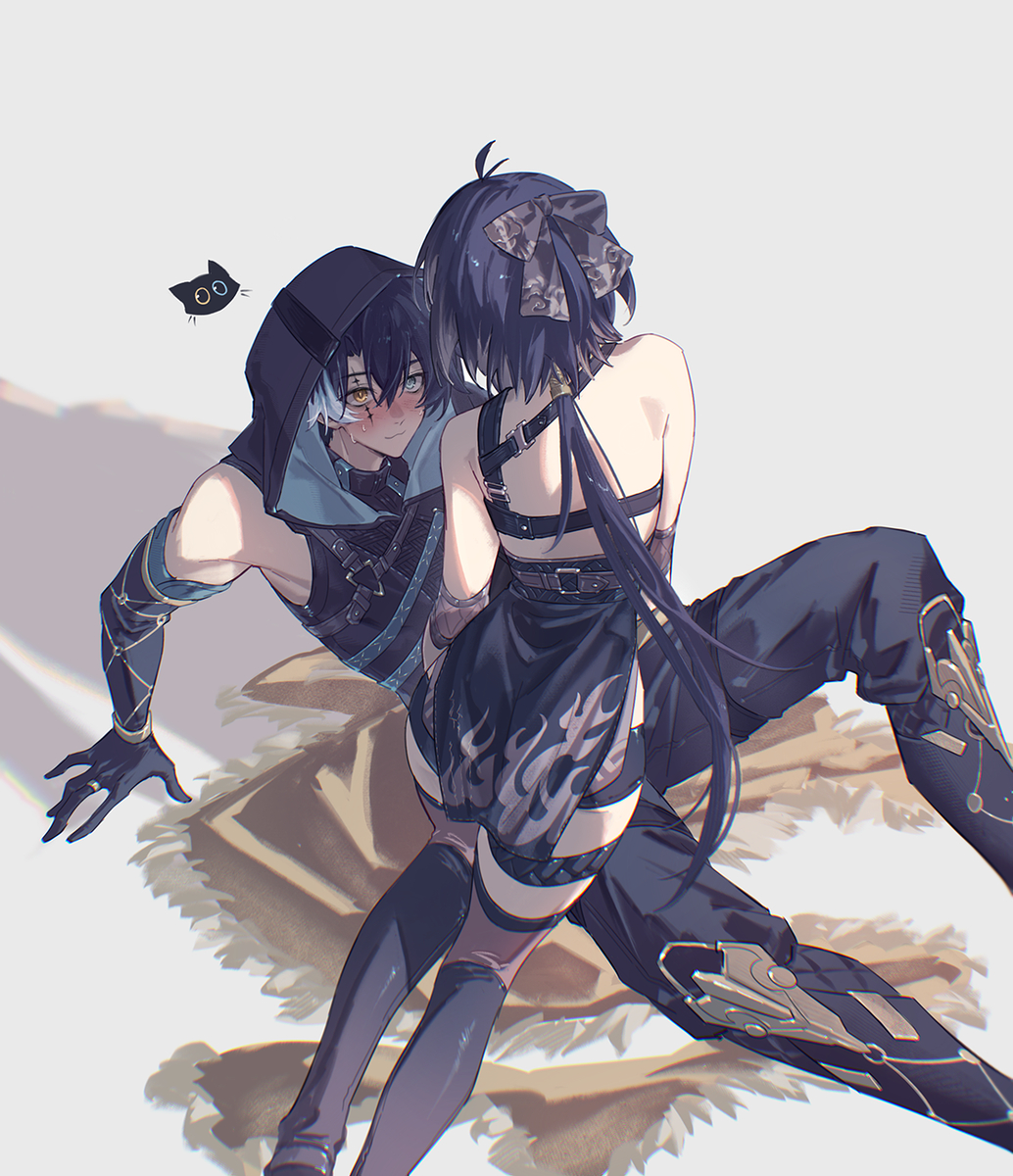 This is a pixiv picture whose title is 🐱.