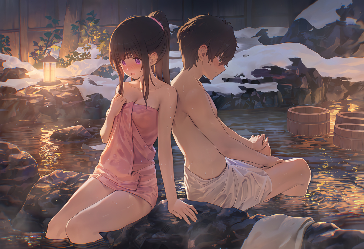 This is a pixiv picture whose title is 風呂.