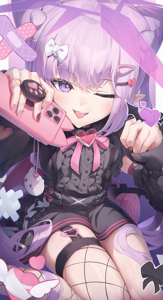 This is a pixiv picture whose title is 明楽カレン💜.