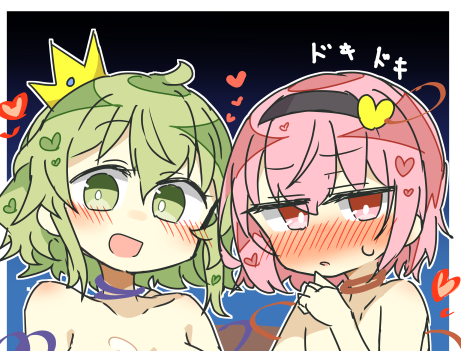 This is a pixiv picture whose title is 姉妹とお祝いの夜.