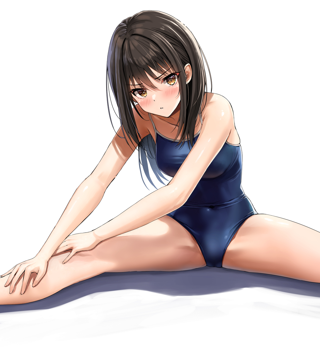 This is a pixiv picture whose title is ストレッチしてるとこ見ちゃった.