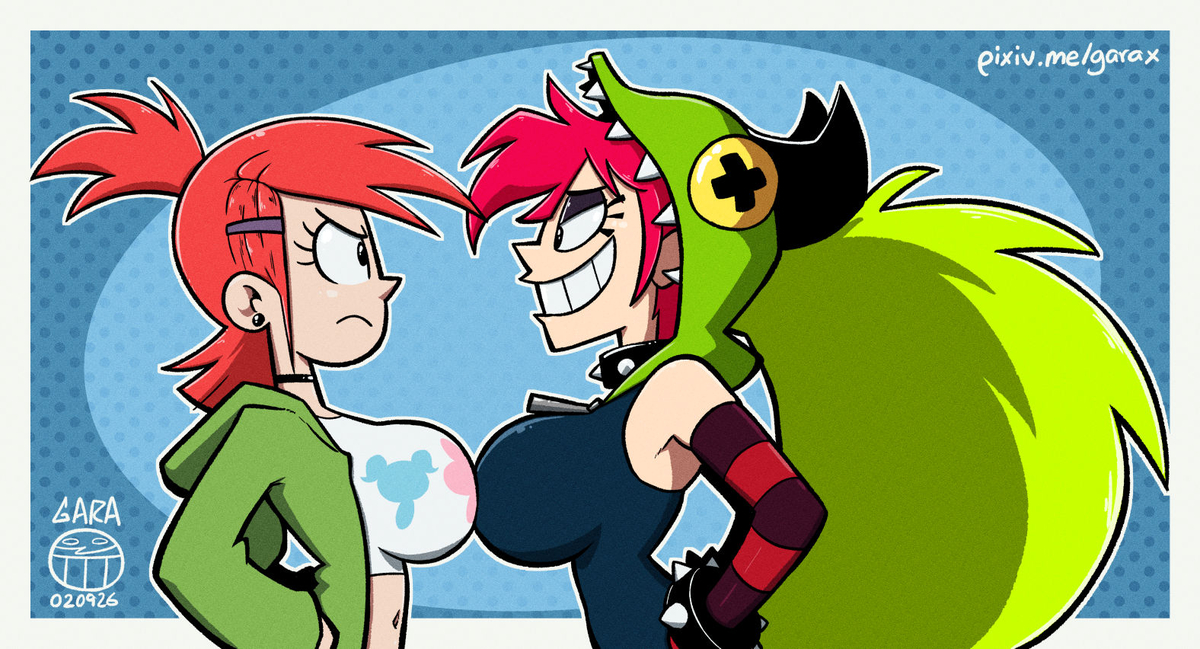 This is a pixiv picture whose title is Frankie vs Demencia.