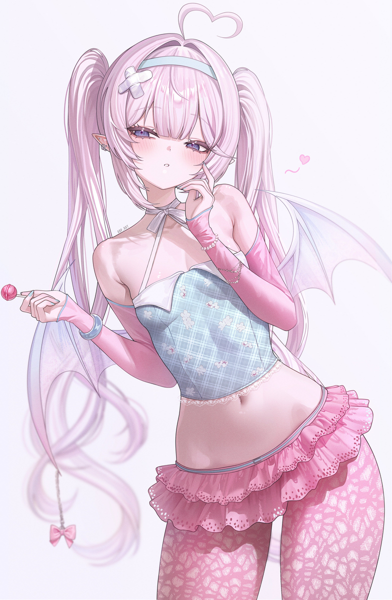 This is a pixiv picture whose title is 🎀.