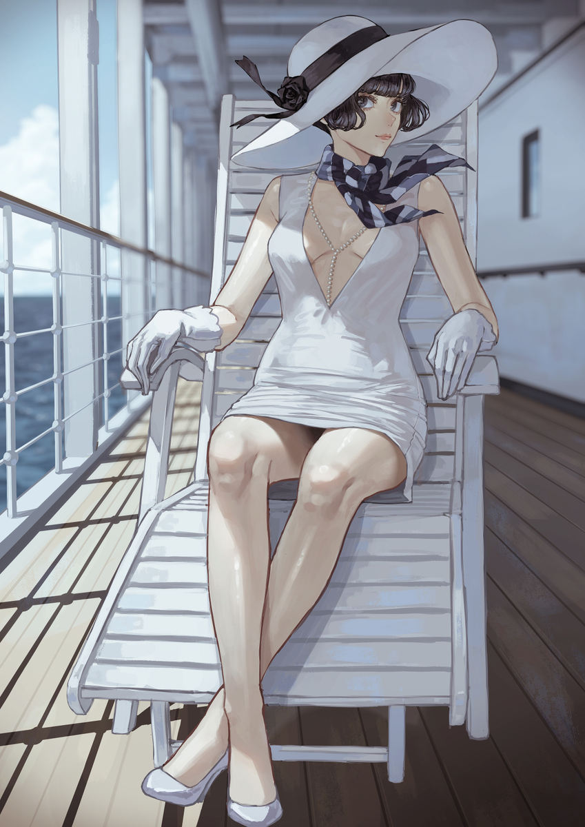 This is a pixiv picture whose title is 外洋航路.