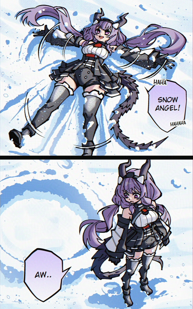 This is a pixiv picture whose title is Snow Angel.